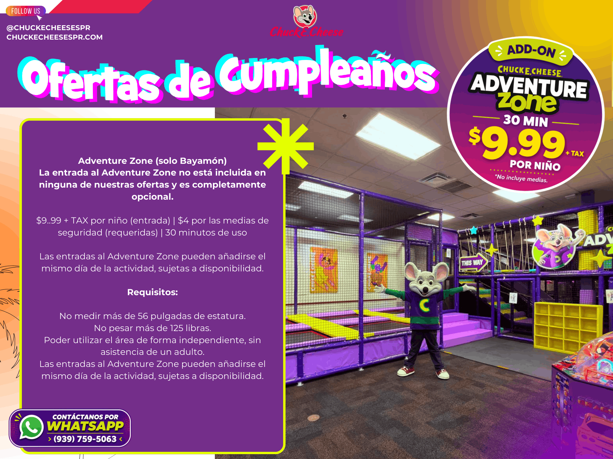 Oferta de cumpleaños