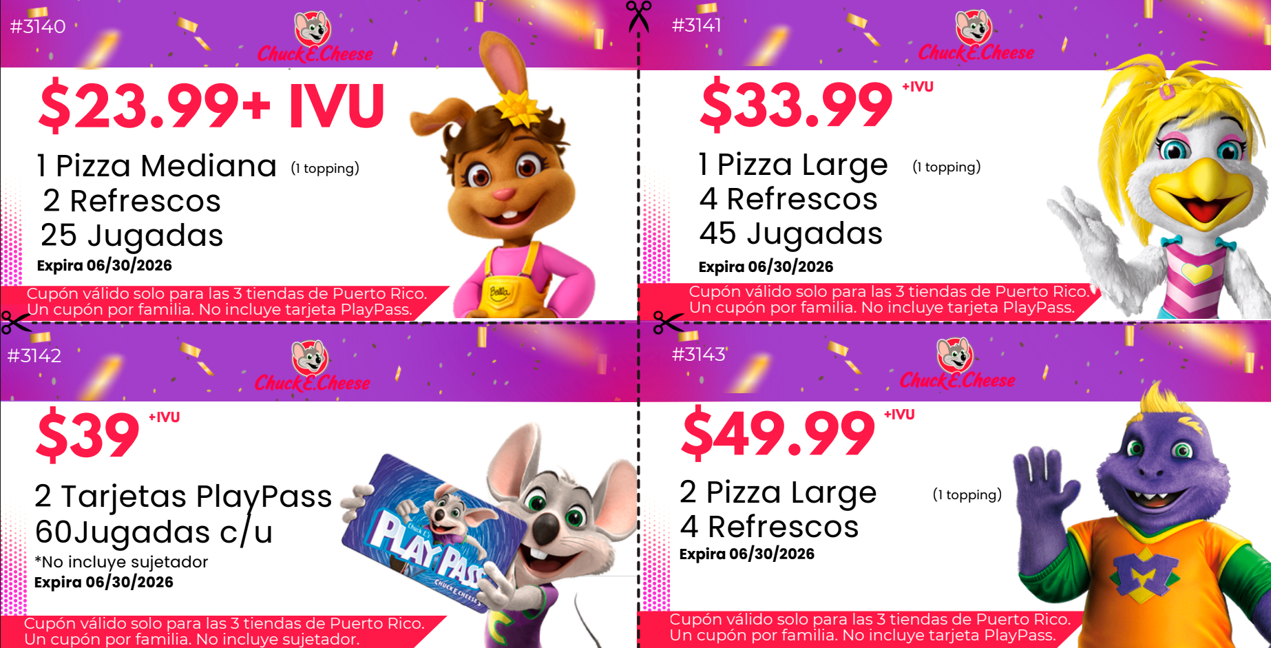 Oferta cupones hasta final de junio 2026